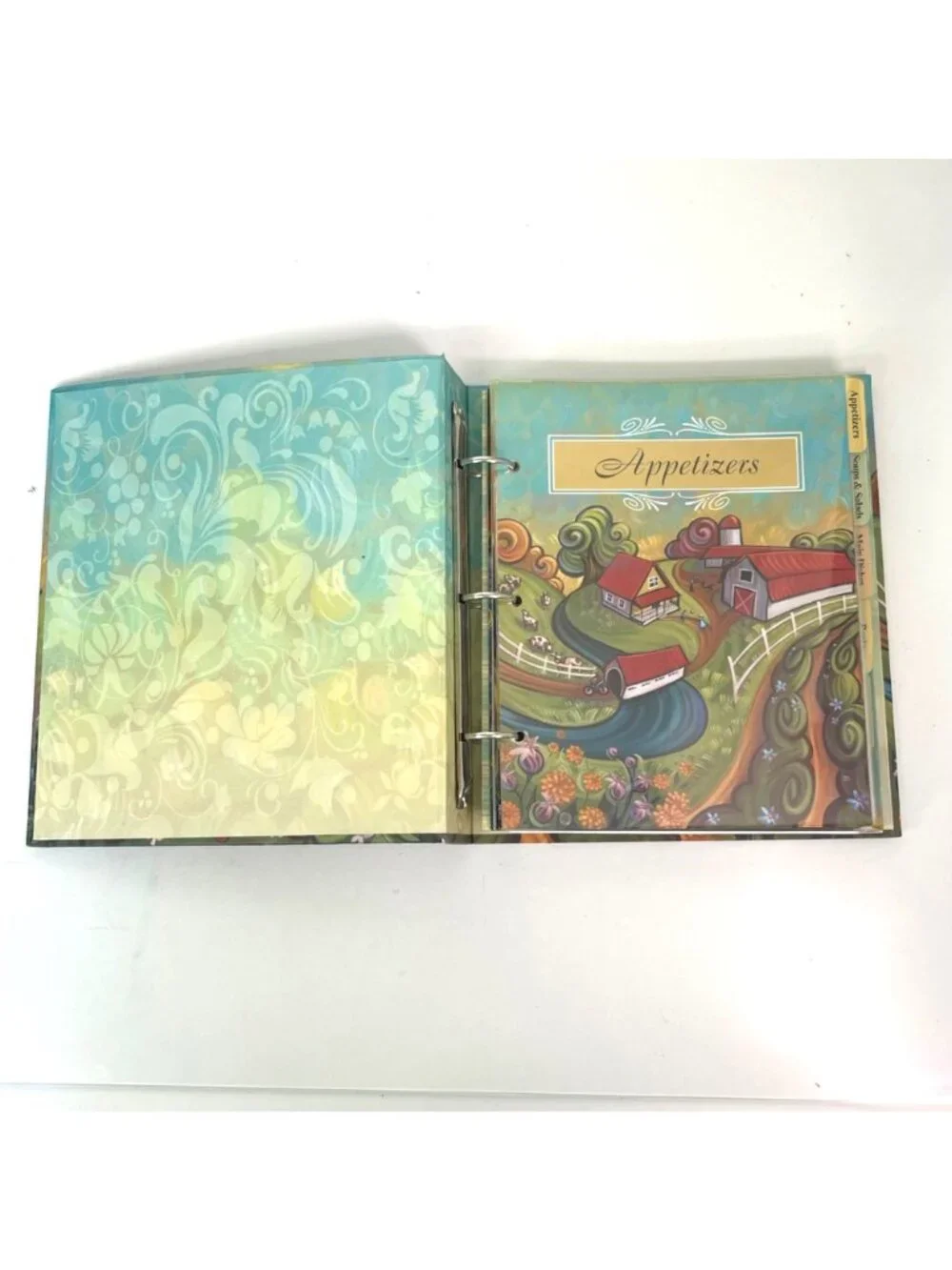 Simple Dream My Recipe Collection 3-Ring Binder Rooster Folk Art Complete